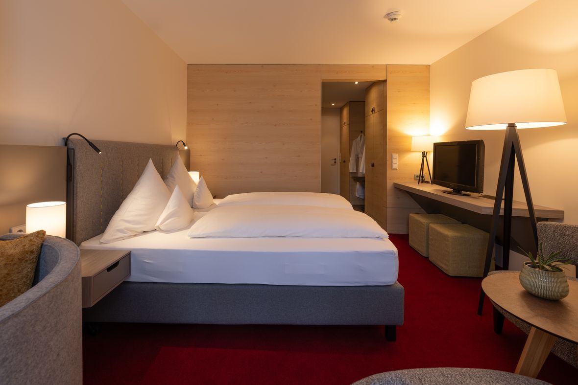 Deluxezimmer_Ansicht Bett